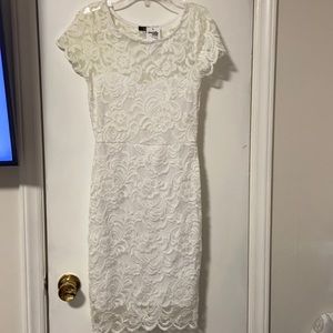 White junior dress size S
